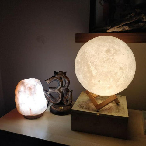 Enchanting 3D Print LED Moon Light Touch Switch LED Lamp-Night Lights-Cool Home Styling