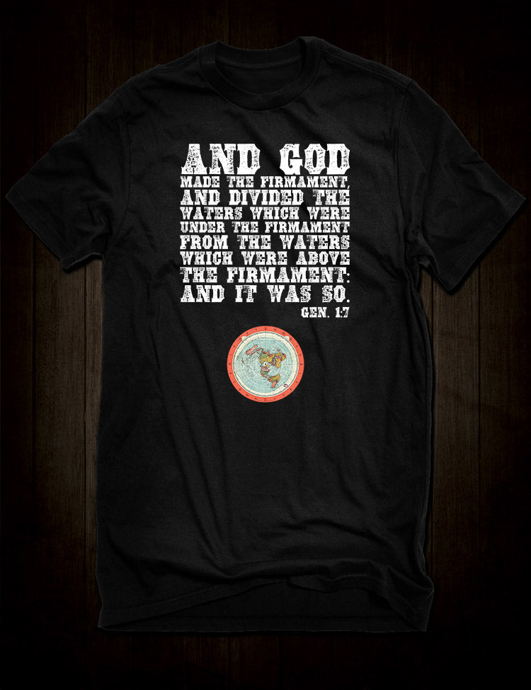 Genesis 1:7 Flat Earth T-Shirt – Hellwood Outfitters