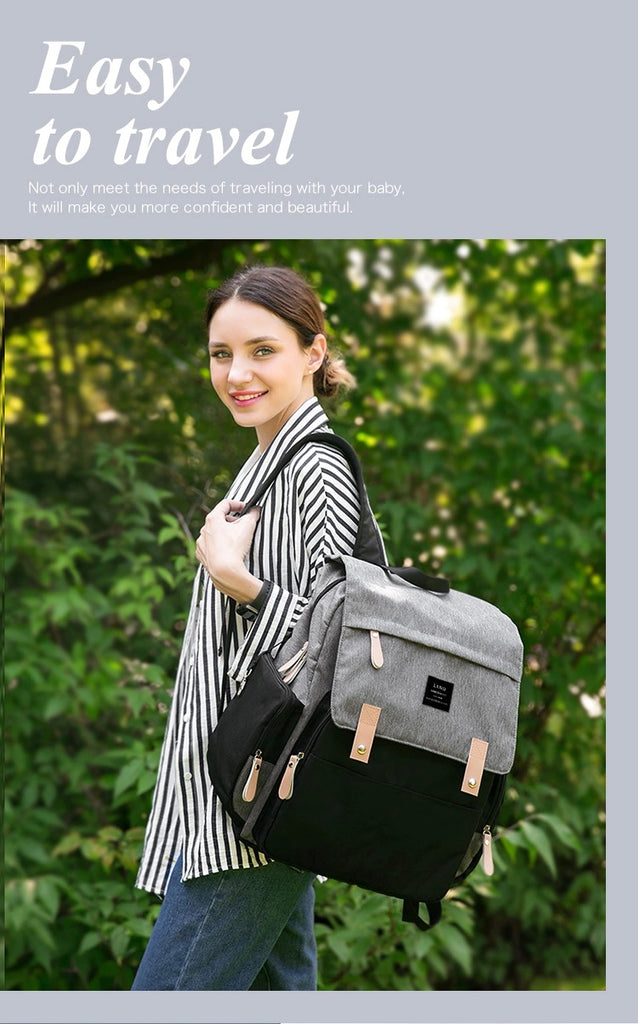 LAND Diaper Bag, Diaper Backpack, Mummy Bag, Nappy Bag, Baby Bag