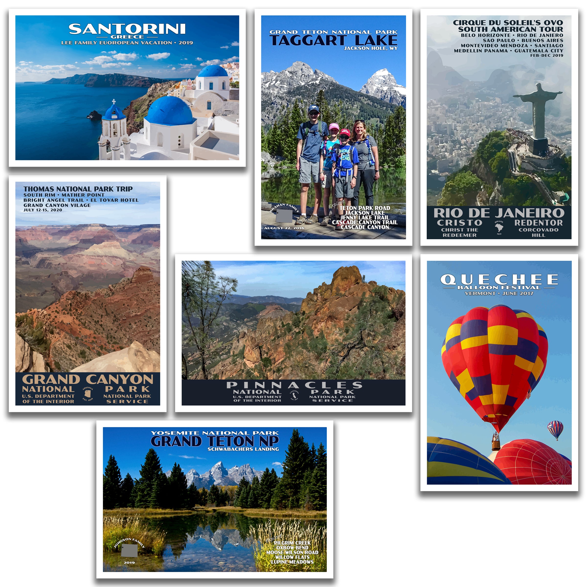 National Park Posters And Postcards Personalized And Custom Just Go Travel Studios