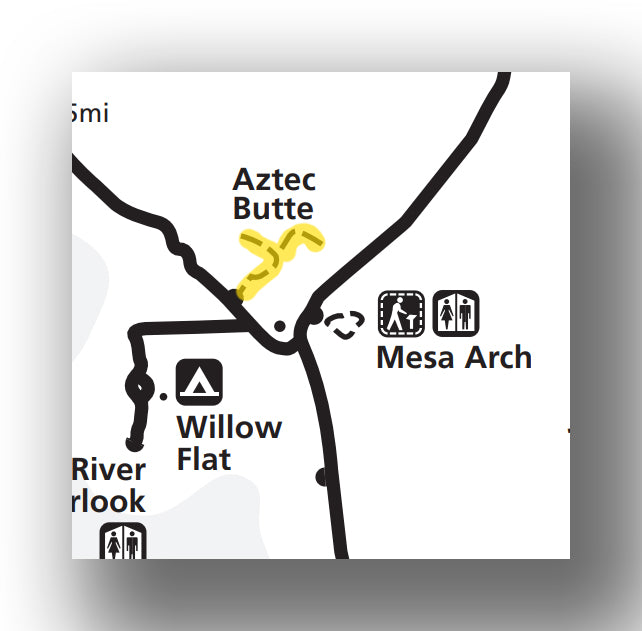 Aztec Butte Trail map