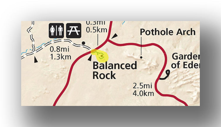 Balanced Rock trail map