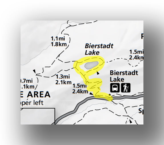 Biearstadt lake trail map in rocky mountain national park