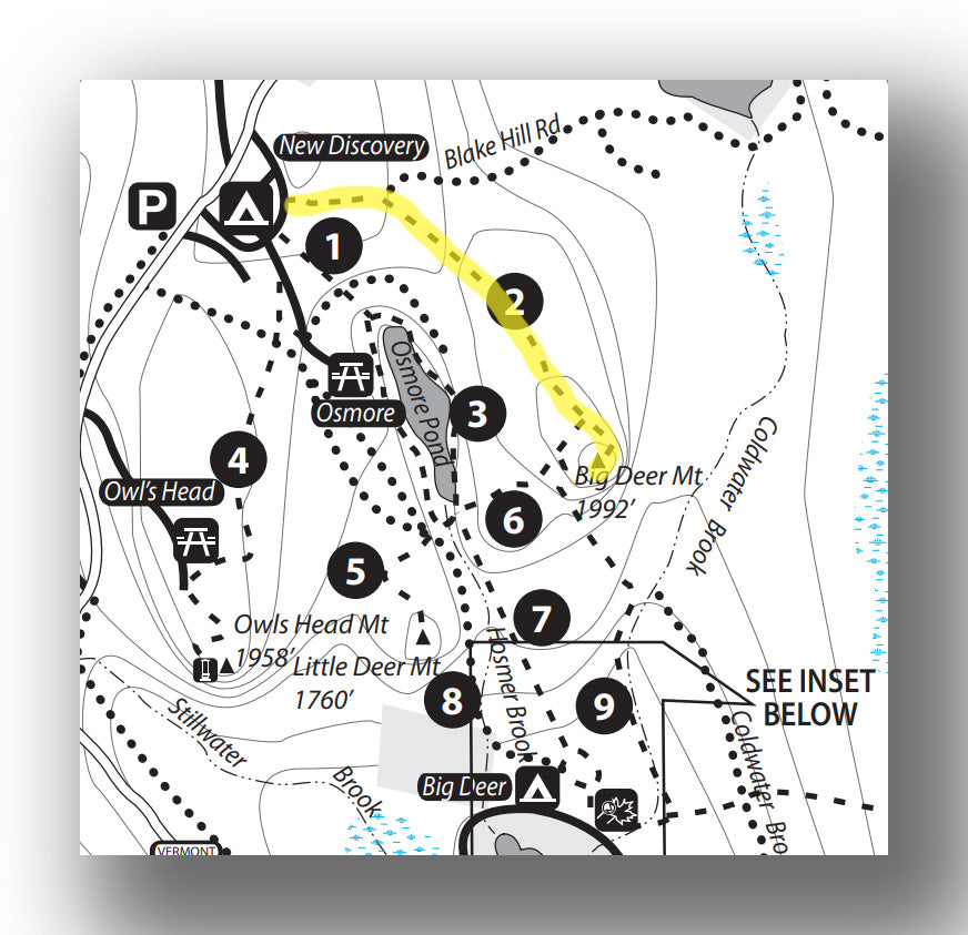 big deer trail map in Groton State Forest