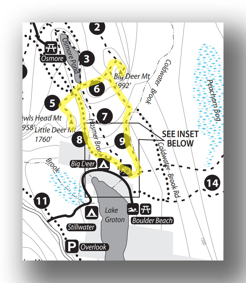 big deer and little deer trail map