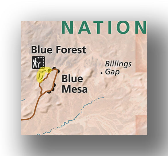 Blue Mesa Trail map