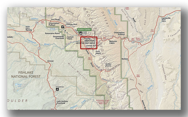 capitol reef national park campgrounds map