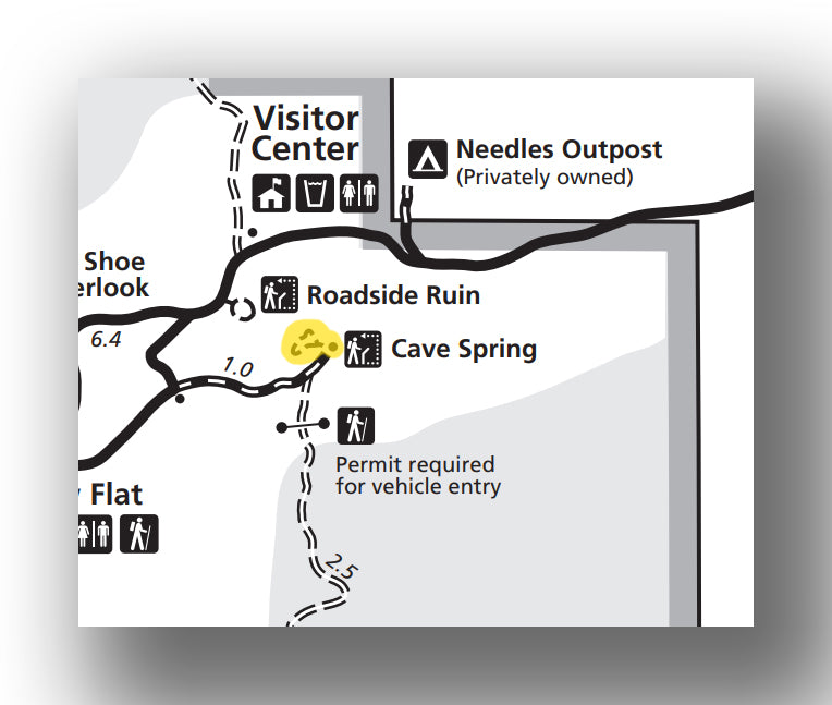 Cave Spring Trail map