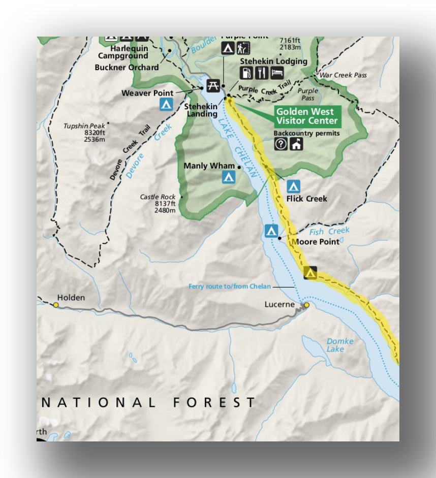 Chelan Lakeshore Trail map