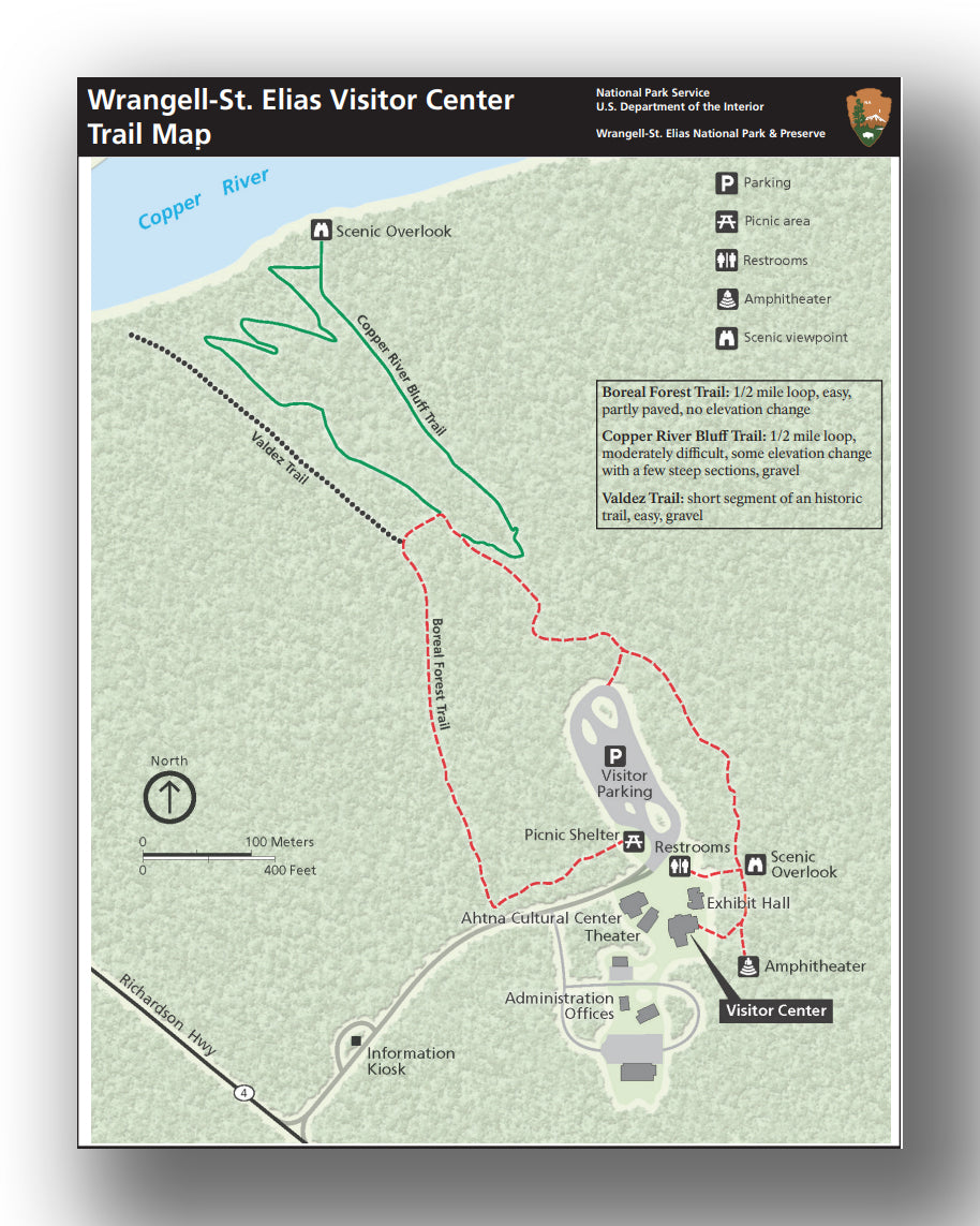 what to see and do in Wrangell St. Elias national park map of copper center