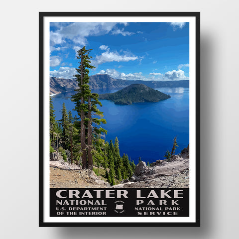Crater lake national park wpa poster