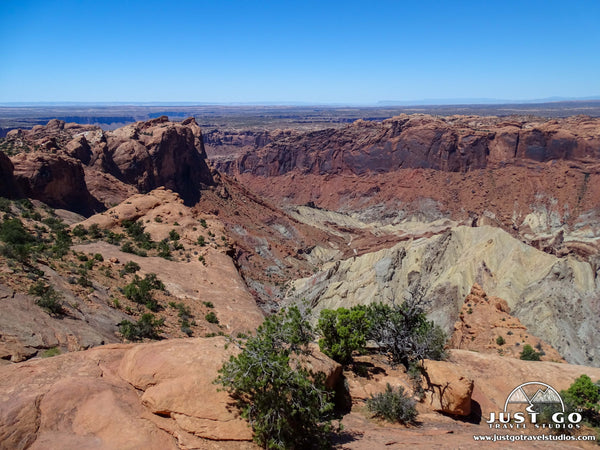 Upheaval dome trail in Canyonlands National Park