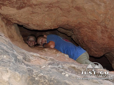 Crawl-through Arch in Arches National Park