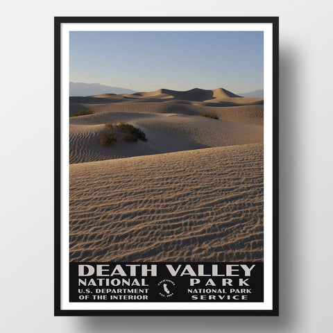 Death Valley National Park vintage poster