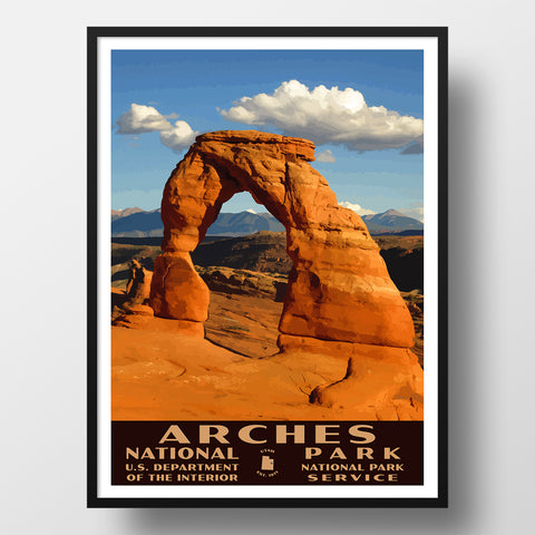 Arches National Park WPA poster