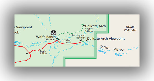 Delicate Arch Trail Map