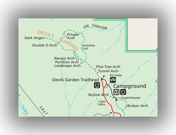 Devils garden trail map