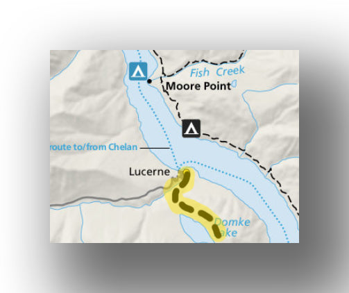 Domke Lake Trail map