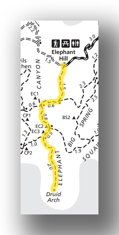 Druid Arch Trail map