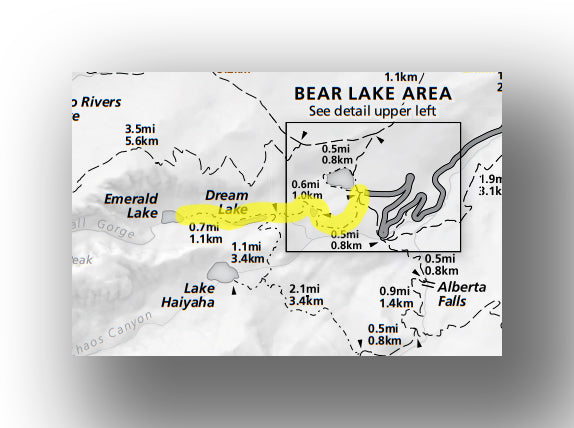 emerald lake trail map in rocky mountain national park