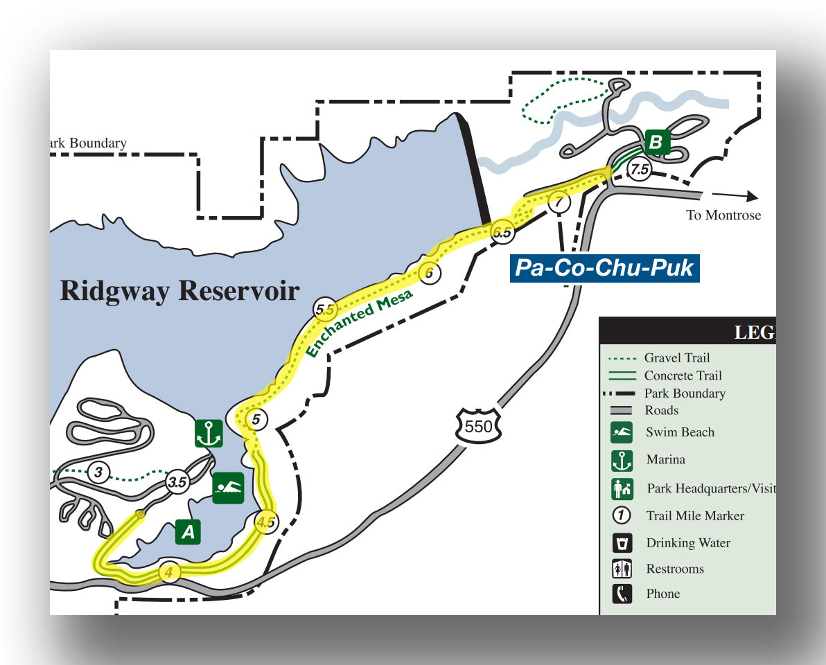 enchanted mesa trail map