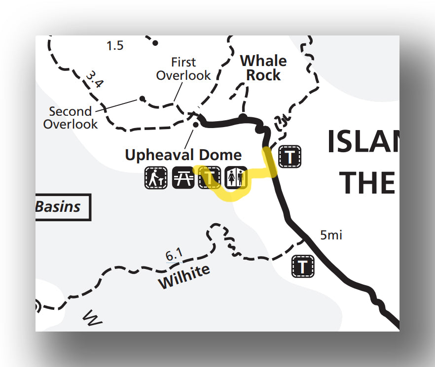 False Kiva Trail map