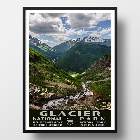 Glacier National Park Custom Poster