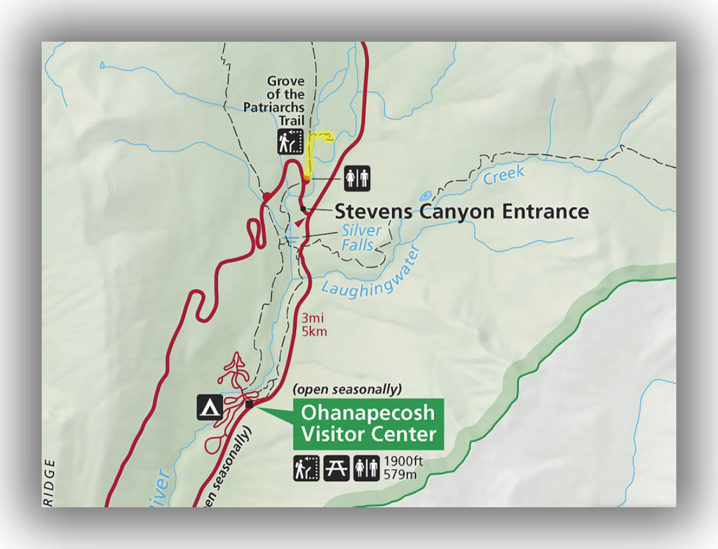 Grove of the patriarchs trail map