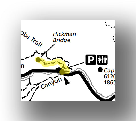 Hickman Bridge Trail map