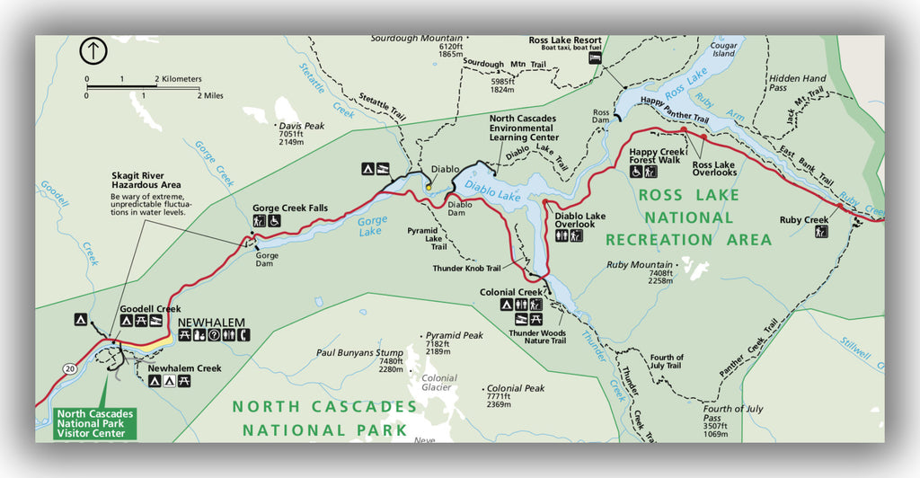 Highway 20 through North Cascades National Park