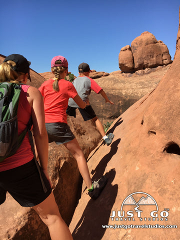 Hiking the Fiery Furnace Trail in Arches National Park