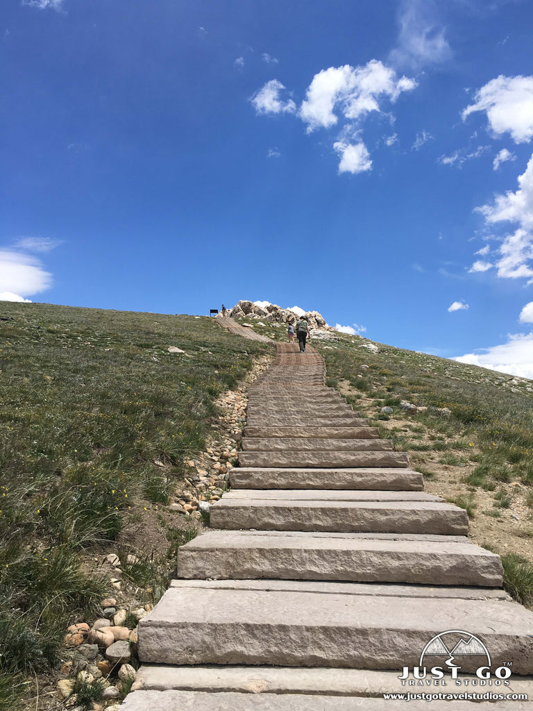 Alpine Ridge Trail stairs in Rocky Mountain National Park