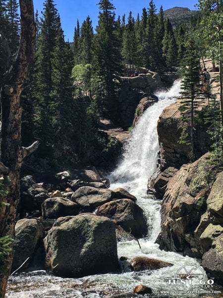 alberta falls in rocky mountain national park