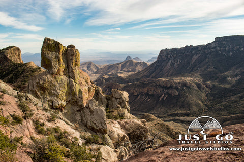 Views from the top of the Lost Mine Trail in Big Bend National Park