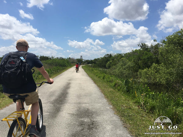Biking in Shark Valley in Everglades National Park