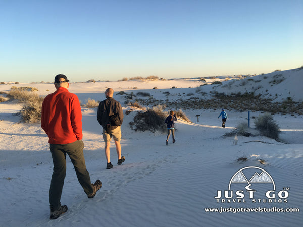 Hiking in White Sands National Monument