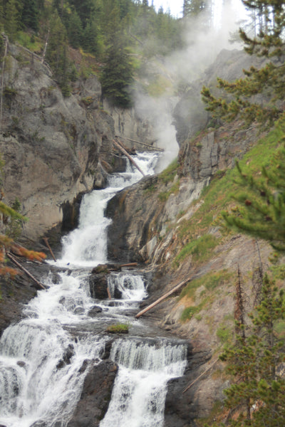 Mystic falls in Yellowstone national park