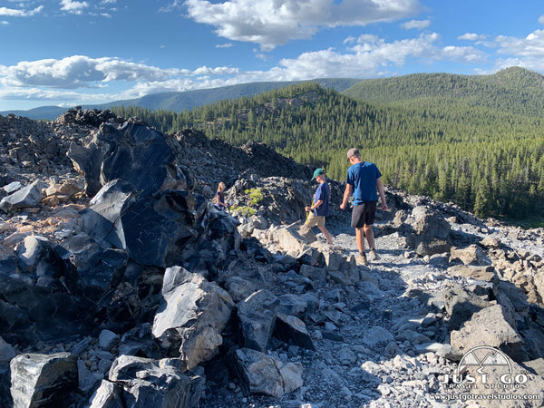 Big Obsidian Flow in Newberry National Volcanic Monument