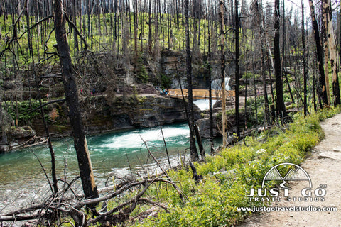 River near St. Mary Falls in Glacier National Park