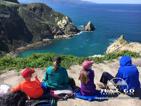 Picnic time at Potato Harbor in Channel Islands National Park