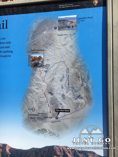 Golden Canyon Trail Map