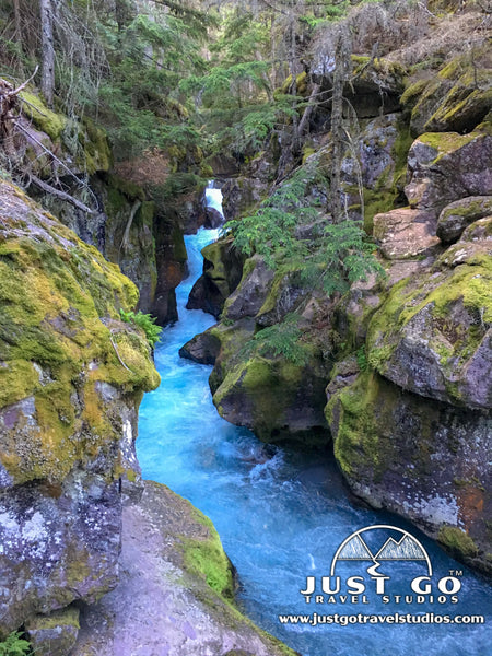 Avalanche Gorge on the Avalanche Lake Trail in Glacier National Park