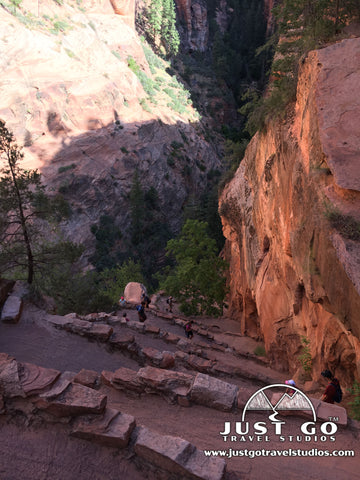 Walters Wiggles, heading up to Angels Landing in Zion National Park