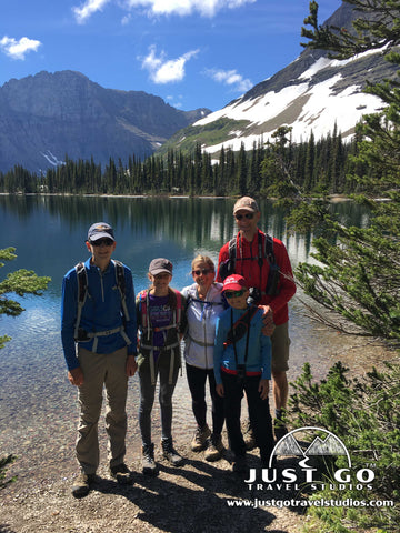 Just Go Travel Studios at Hidden Lake in Glacier National Park