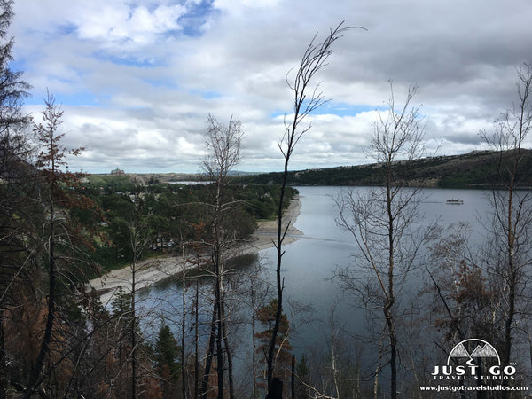 Boat touring in Waterton Lakes National Park