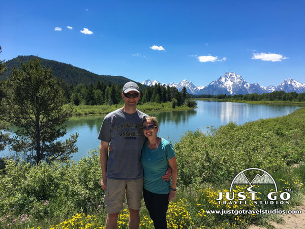 Amy and Pete in grand Teton National Park