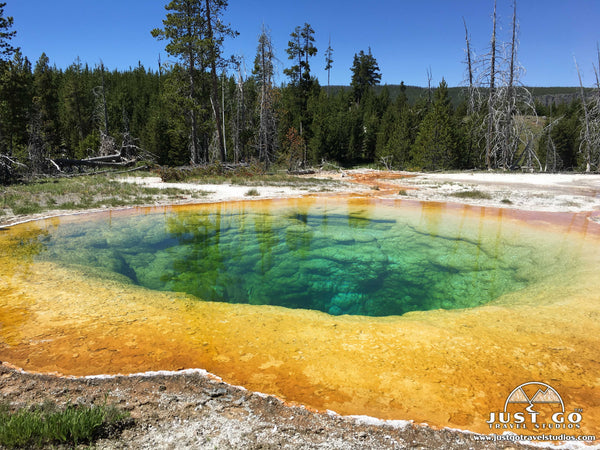 upper geyser basin in Yellowstone national park