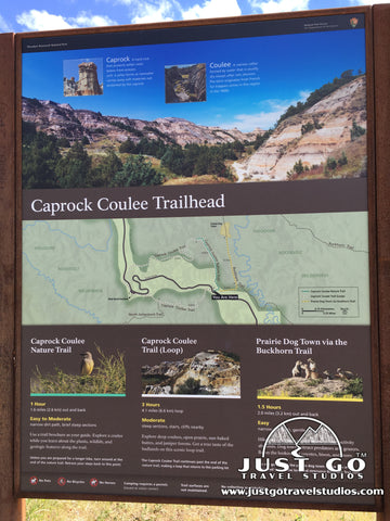 Caprock Coulee Trailhead in Theodore Roosevelt National Park