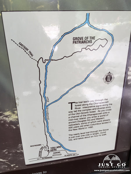 Grove of the Patriarchs hiking map