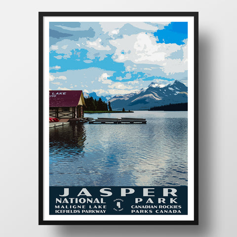 Jasper National Park WPA Poster